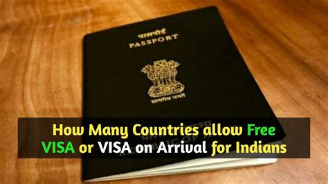 List Of VISA Free Countries VISA On Arrival For Indian Passport Holders Detail Information