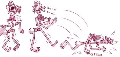 Mangle Tries Her Hand At Walking Upright Five Nights At Freddys