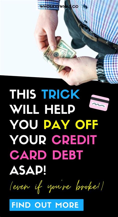 How To Pay Off Credit Card Debt Fast Who Says What Paying Off