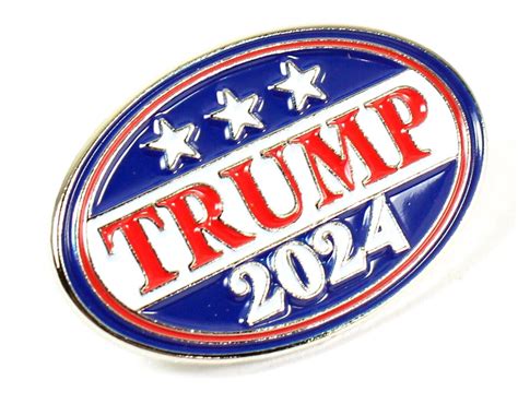 Donald Trump 2024 Oval Lapel Pin Ebay