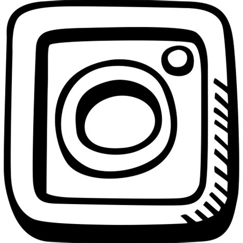 Social Media Instagram Social Hand Drawn Icon