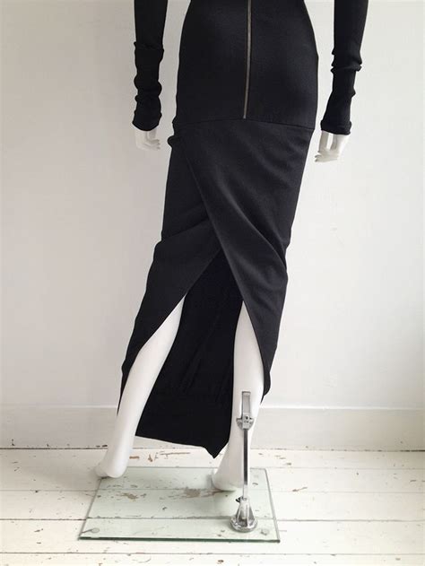 Rick Owens Limo Black Bodycon Maxi Dress — Fall 2011 V A N Ii T A S