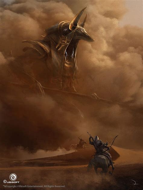 Anubis God Battle From Assassins Creed Origins Assassins Creed Art Assassins Creed