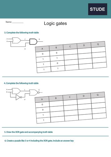 Gcse Computer Science 9 1 Computational Logic And Binary Gates