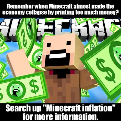 Minecraft Money Inflation Remember When Minecraft Almost Made The