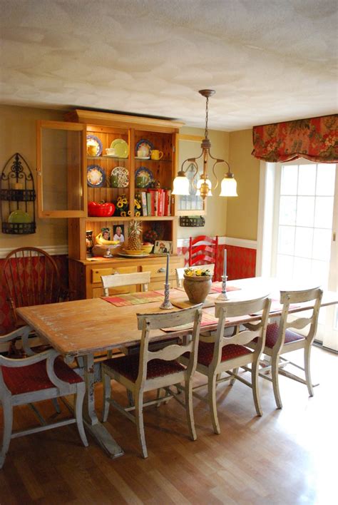 Living room table collections : Faux Painted Harlequin, Rustic Antique Farm Table, Red ...