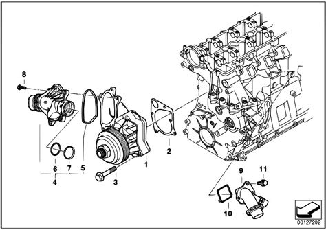 The e60/e61 generation was produced from 2003 to 2010 and is often collectively referred to as the e60. Original Parts for E60 530d M57N Sedan / Engine/ Waterpump Thermostat - eStore-Central.com