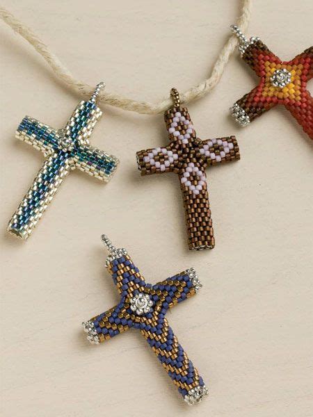 15 Best Beaded Crosses Patterns And Tutorials Images In 2020 Beaded