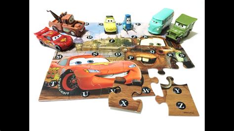 Abc Puzzle With Lightning Mcqueen And Mater Disney Cars Puzzle Youtube