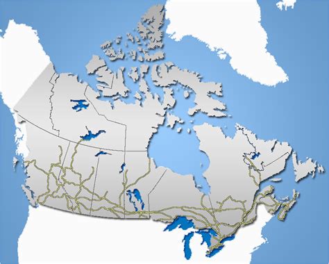 Canada Rail Network Map