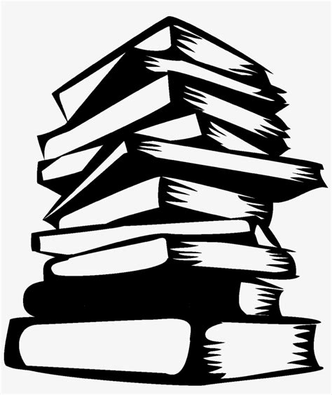 Stack Of Books Stencil 1140x1300 Png Download Pngkit