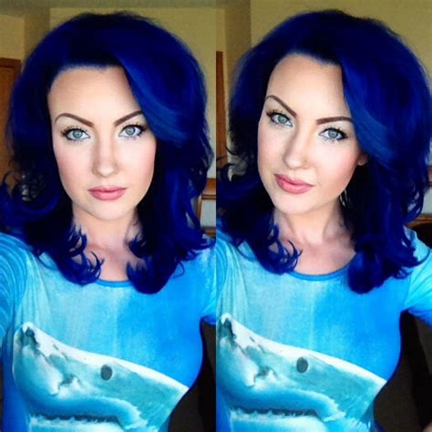 Custom Pravana Blue Vivids And Pastel Mix On Myself Blue Hair Dark Blue Hair Gorgeous Hair