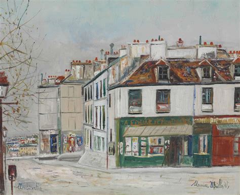 Maurice Utrillo 1883 1955 Montmartre Rue Saint Eleuthère Christies