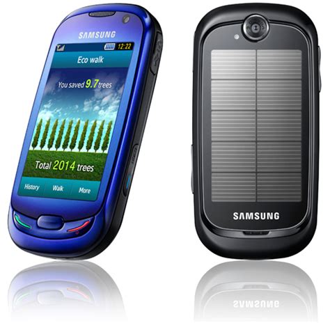 New Phone Samsung Blue Earth Solar Phone
