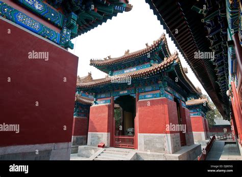 Stone Tablet Pavilions In The Temple Of Confucius At Guozijian Street