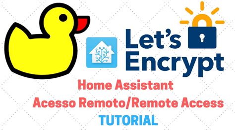 Home Assistant Duckdns E Let S Encrypt Aceda Remotamente Remote Access Youtube