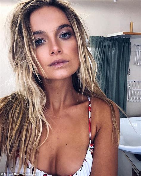 Former Victoria S Secret Model Bridget Malcolm Poses In Skimpy Red