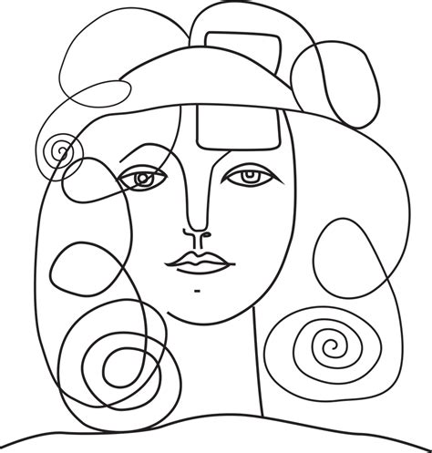 Womans Head Picasso Woman Art Print By Graphicworldts X Small