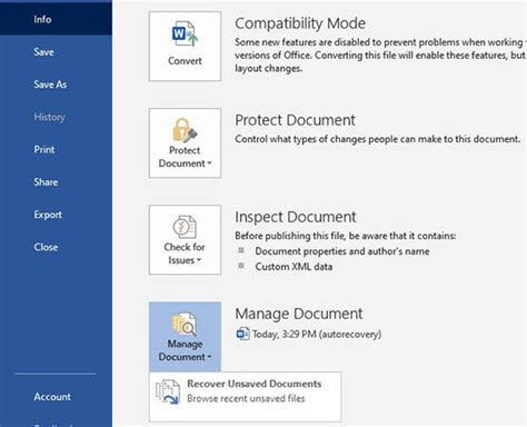 Comment Récupérer Un Document Word Non Sauvegardé 2016