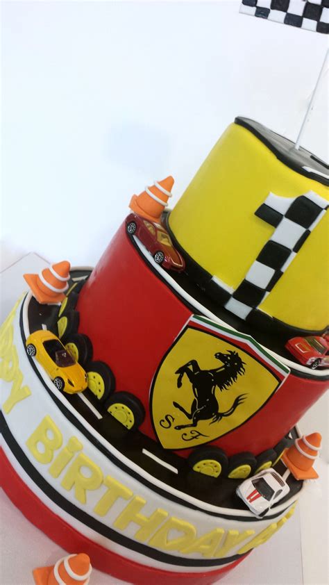 You can make many different types and shapes of cakes which is dicated by the cake pan you use. Ferrari cake. | Cumpleaños de coches, Pastel de cumpleaños, Pastel de cumpleaños de coches