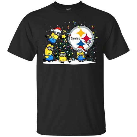 Pittsburgh Steelers Shirts Minions Merry X Mas T Shirts Hoodies