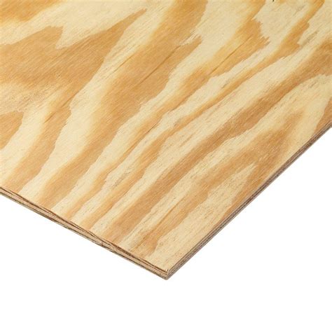 14 In X 4 Ft X 8 Ft Bc Sanded Pine Plywood 235552 The Home Depot