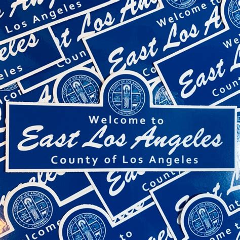 Welcome To East Los Angeles Sticker Etsy