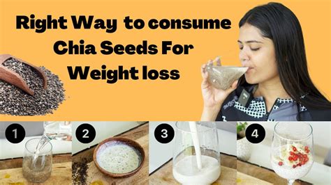 Right Way To Use Chia Seeds In Weight Loss Easy Chia Seeds Recipes Somya Luhadia Youtube