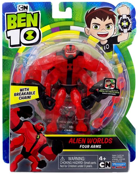 Ben 10 Alien Worlds Four Arms Action Figure 43377761594 Ebay