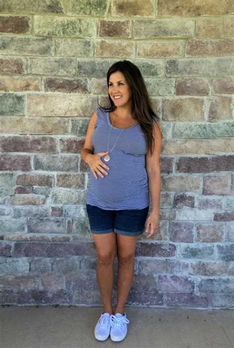 what i wore real mom style 3 ways to wear a striped maternity top momma in flip flops