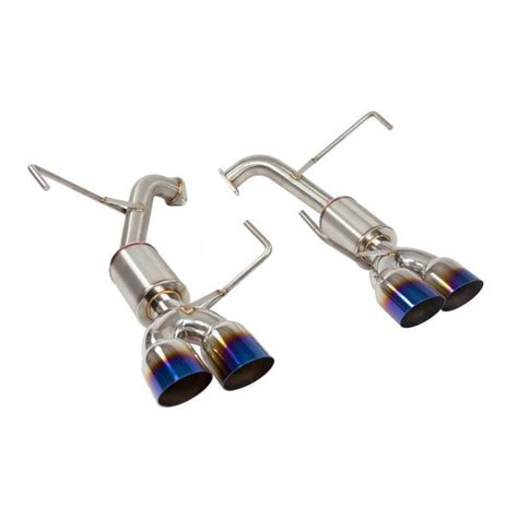 Nameless Performance Axle Back Exhaust W 3 5 Single Wall Neochrome Tips And 4 Mufflers 2015