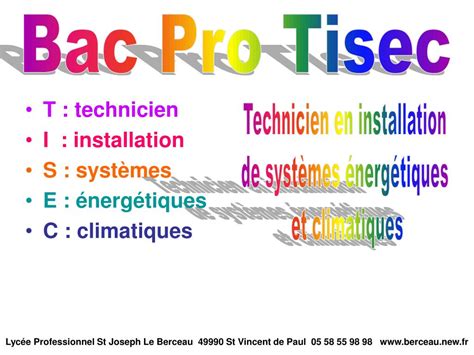 Ppt Bac Pro Tisec Powerpoint Presentation Free Download Id6889973