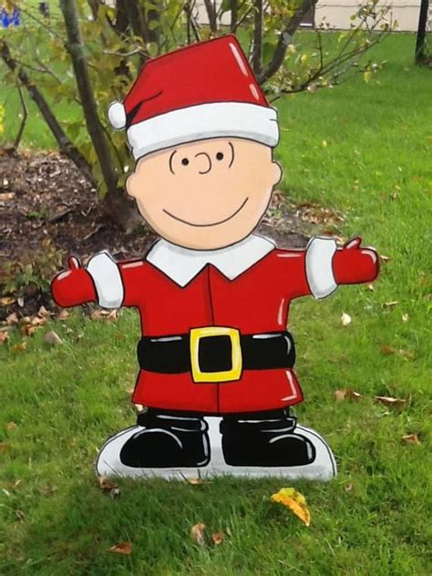 Hand Painted Charlie Brown Christmas Yard Art With Images Christmas