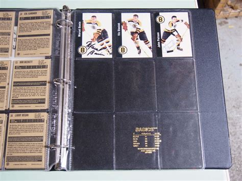 Boston Bruins 1956 57 Team Set Of Parkhurst Cards 15 Autographed