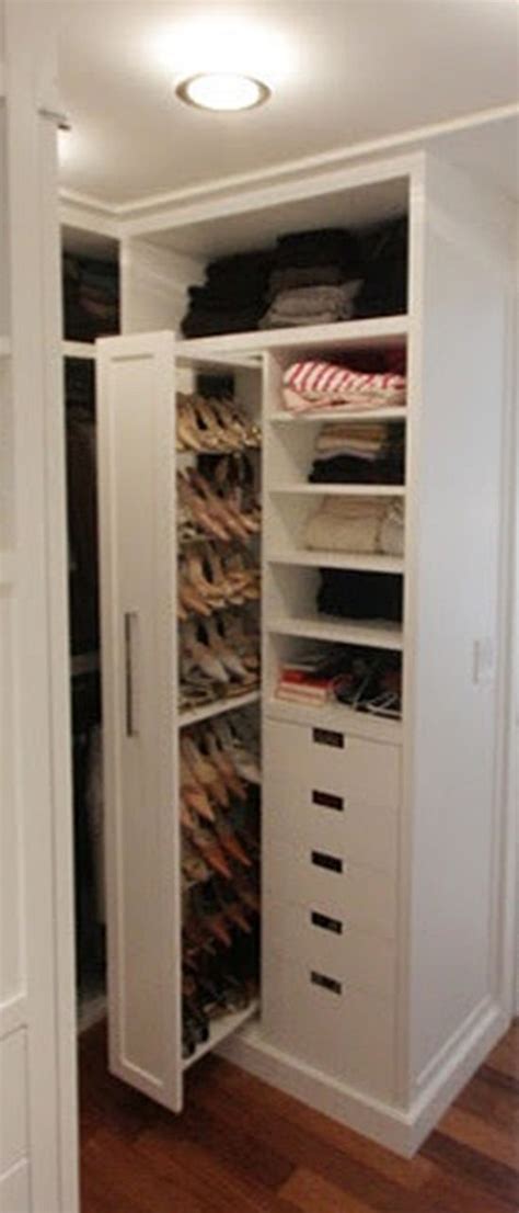 The Pull Out Shoe Door Closet To Save Space And Easy To Find Shoes