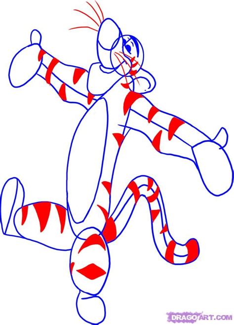 How To Draw Tigger Step By Step Disney Characters Cartoons Draw