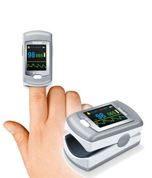 With this small pulse oximeter, you can easily determine your arterial oxygen saturation, heart rate and perfusion index. Beurer PO 80 Pulse Oximeter