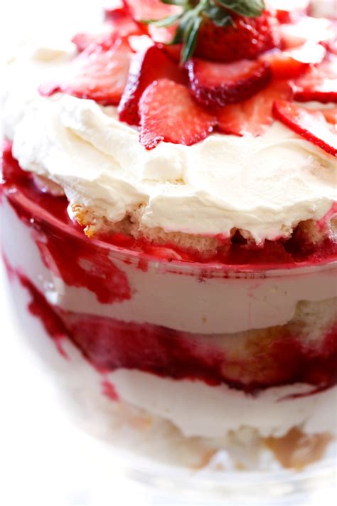 “no Bake” Skinny Strawberry Shortcake Trifle Free Style In Kitchen