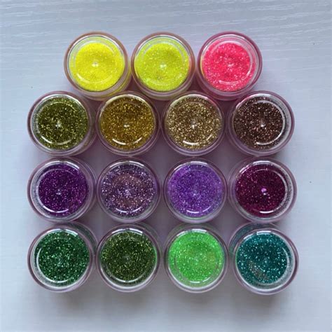 5 Gram Glitter Filled Containers Etsy