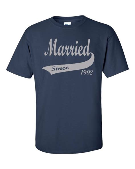 25th Anniversary T Shirt Married Since 1992