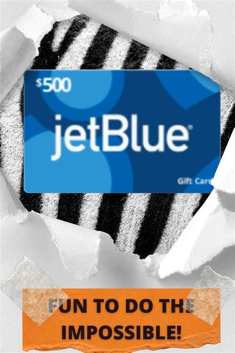 Enter To Win A 500 Jetblue T Card Blue T T Card Giveaway