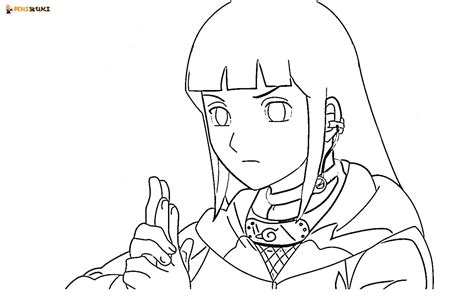 Coloriages Hinata Hyuga Coloriages à Imprimer