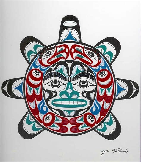 Alaskan Sun God Native American Art Haida Art Pacific Northwest Art