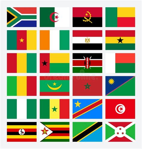 African Countries Flags Stock Vector Illustration Of Gambia 27675157