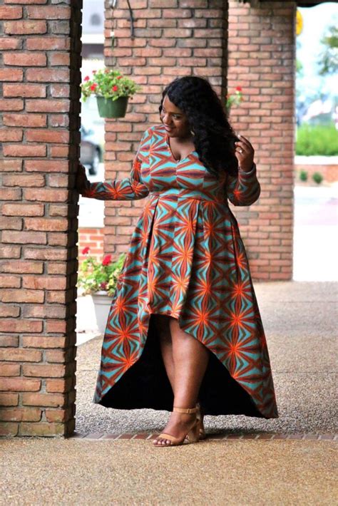 Dancing Downtown Plus Size African Print Dress Sweat In Mascara