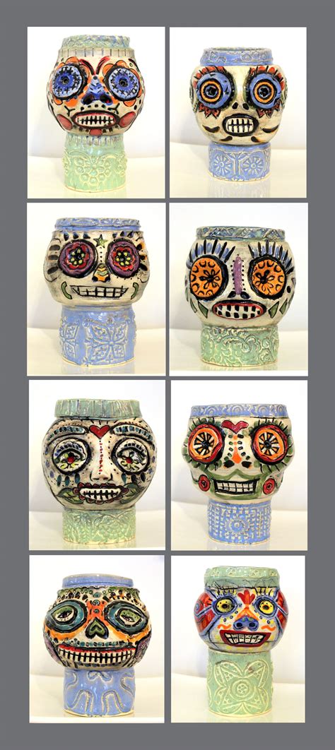 Be Creative Mary Pottery Dia De Los Muertos Skulls Day Of The Dead