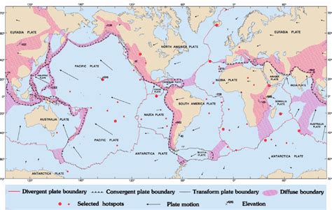 A Map Of All Tectonic Plates And Their Boundaries