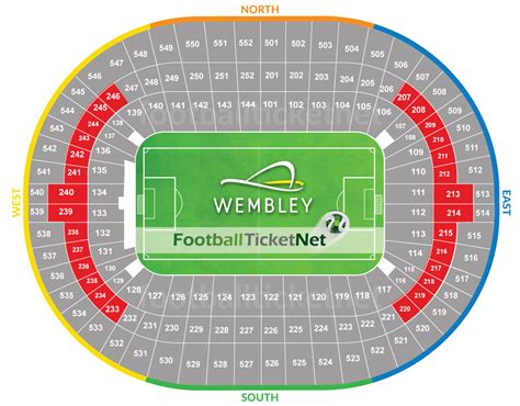 Wembley Stadium Seating Plan