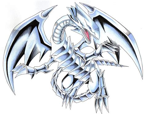 Coloriage Yu Gi Oh Dragon Blanc Aux Yeux Bleus Serviratusd