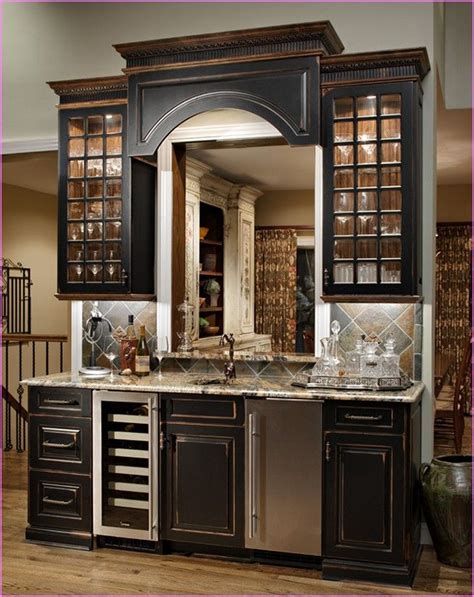 Distressed kitchen cabinets are light on your pocket too. black distressed kitchen cabinets - Google Search (With ...